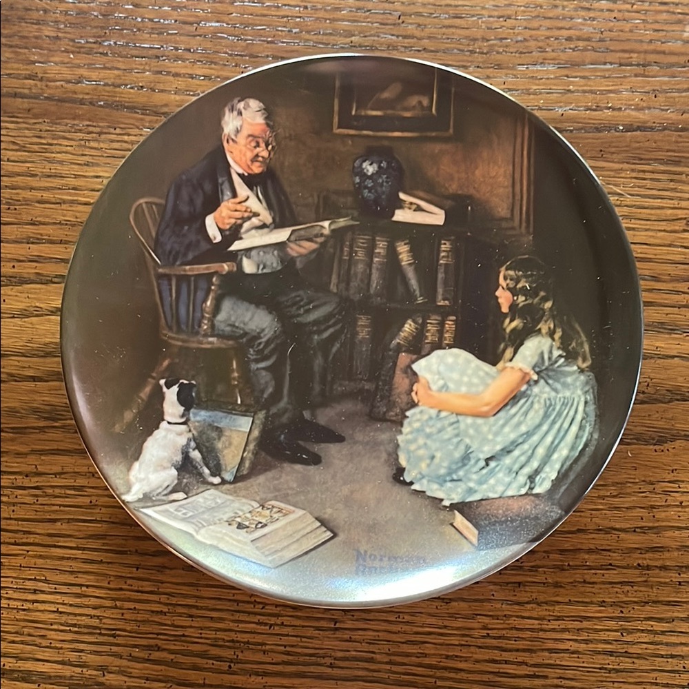 Norman Rockwell The Storyteller Collectors Plate